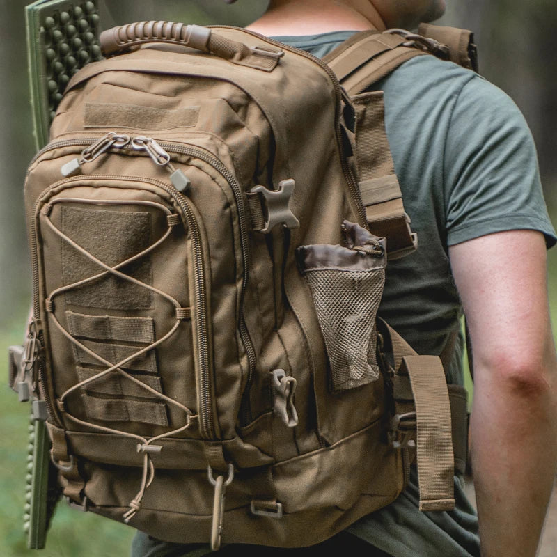 65L Outdoor Tactical Backpack Men's Hiking Bag Large Capacity