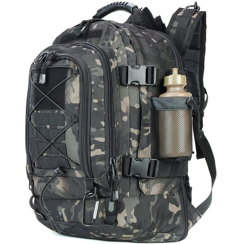 65L Outdoor Tactical Backpack Men's Hiking Bag Large Capacity