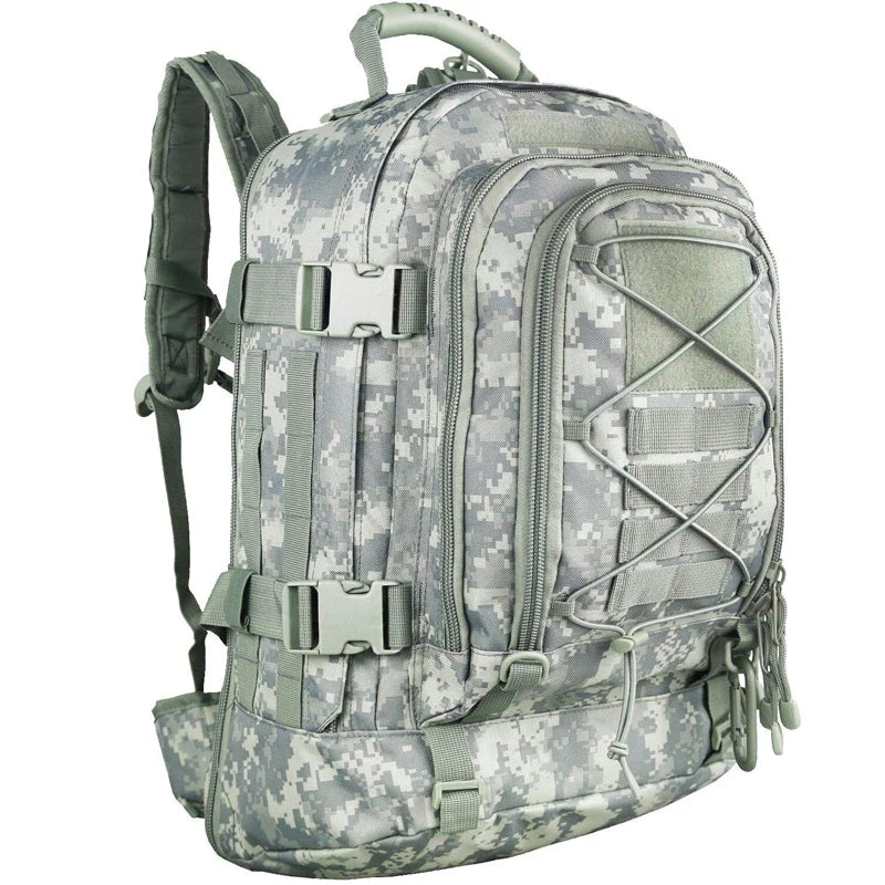 65L Outdoor Tactical Backpack Men's Hiking Bag Large Capacity