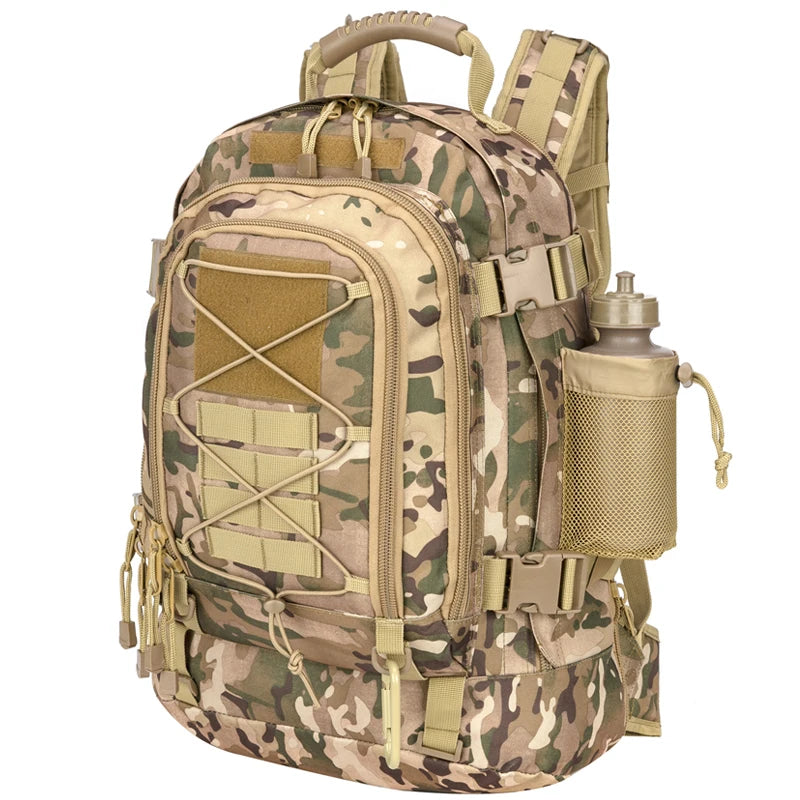 65L Outdoor Tactical Backpack Men's Hiking Bag Large Capacity