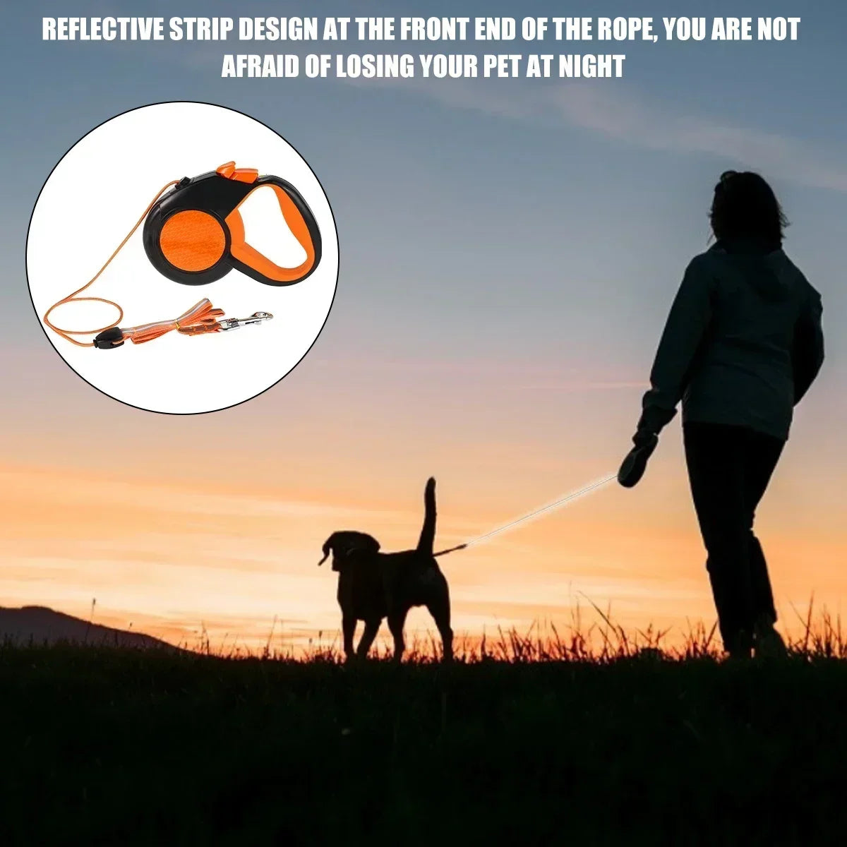 Retractable Dog Lead Heavy Duty Pet Walking Leash