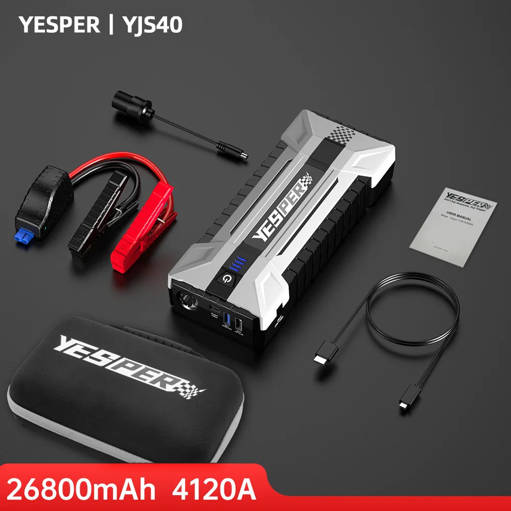 YESPER 4120A Car Jump Starter 26800mAh Power Bank Booster
