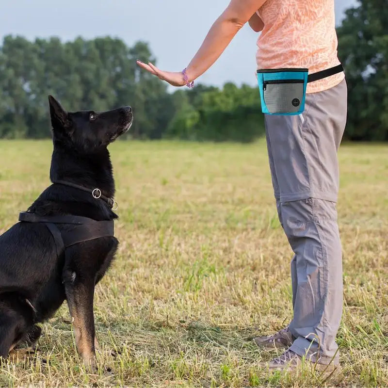 Dog Treat Pouch Magnetic Closure Puppy Training Waist Bag