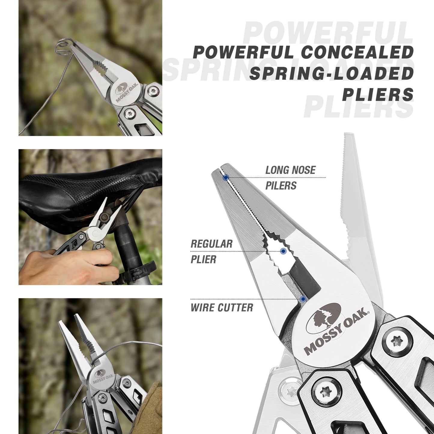 MOSSY OAK 21 in 1 Multi Function Pliers Portable Knife