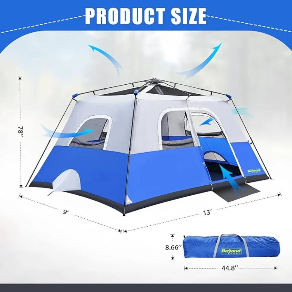 Instant Cabin Tent 8 Person Camping Setup in 60 Seconds