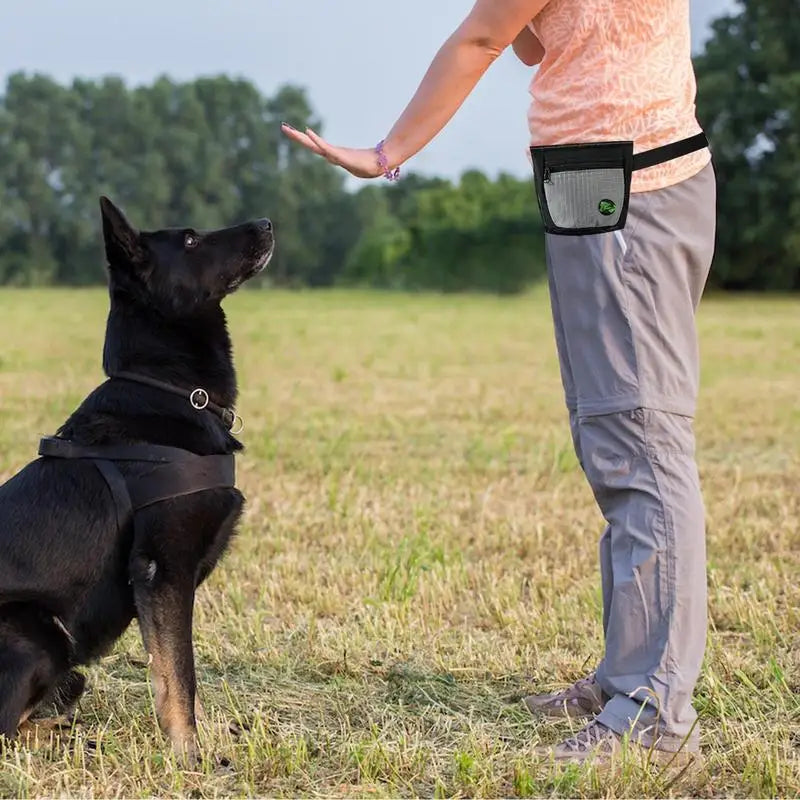 Dog Treat Pouch Magnetic Closure Puppy Training Waist Bag