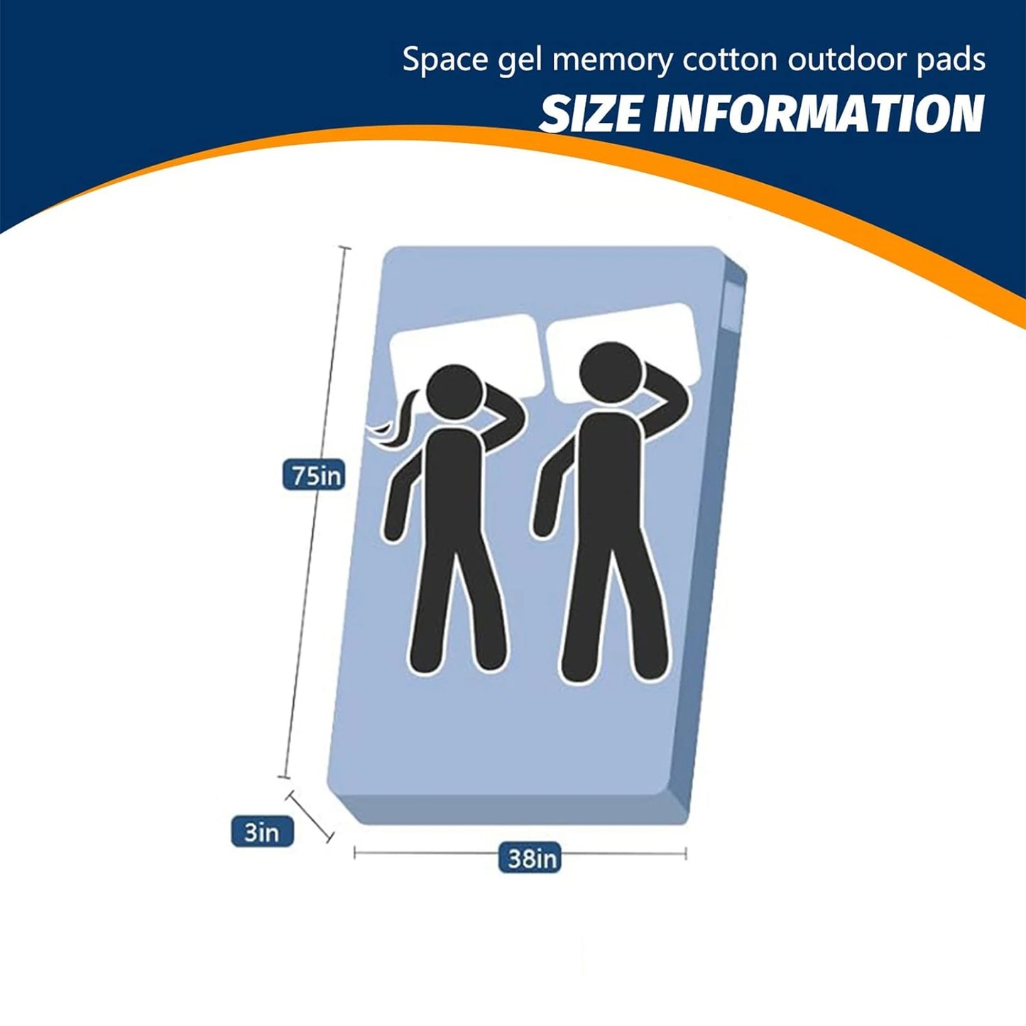 WestTune Memory Foam Camping Pad Portable Roll Cot