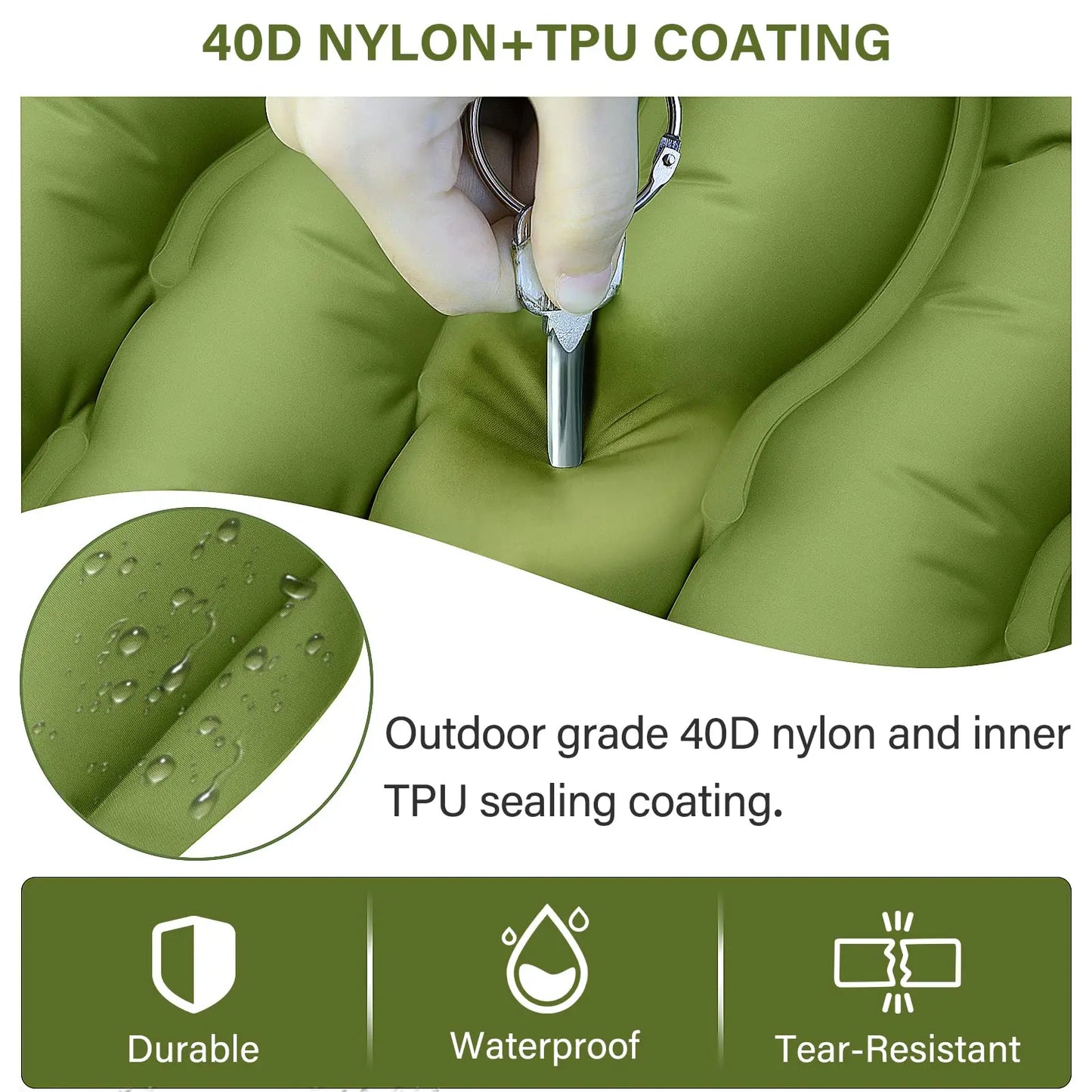 WESTTUNE Camping Sleeping Pad Ultralight Mat with Pillow