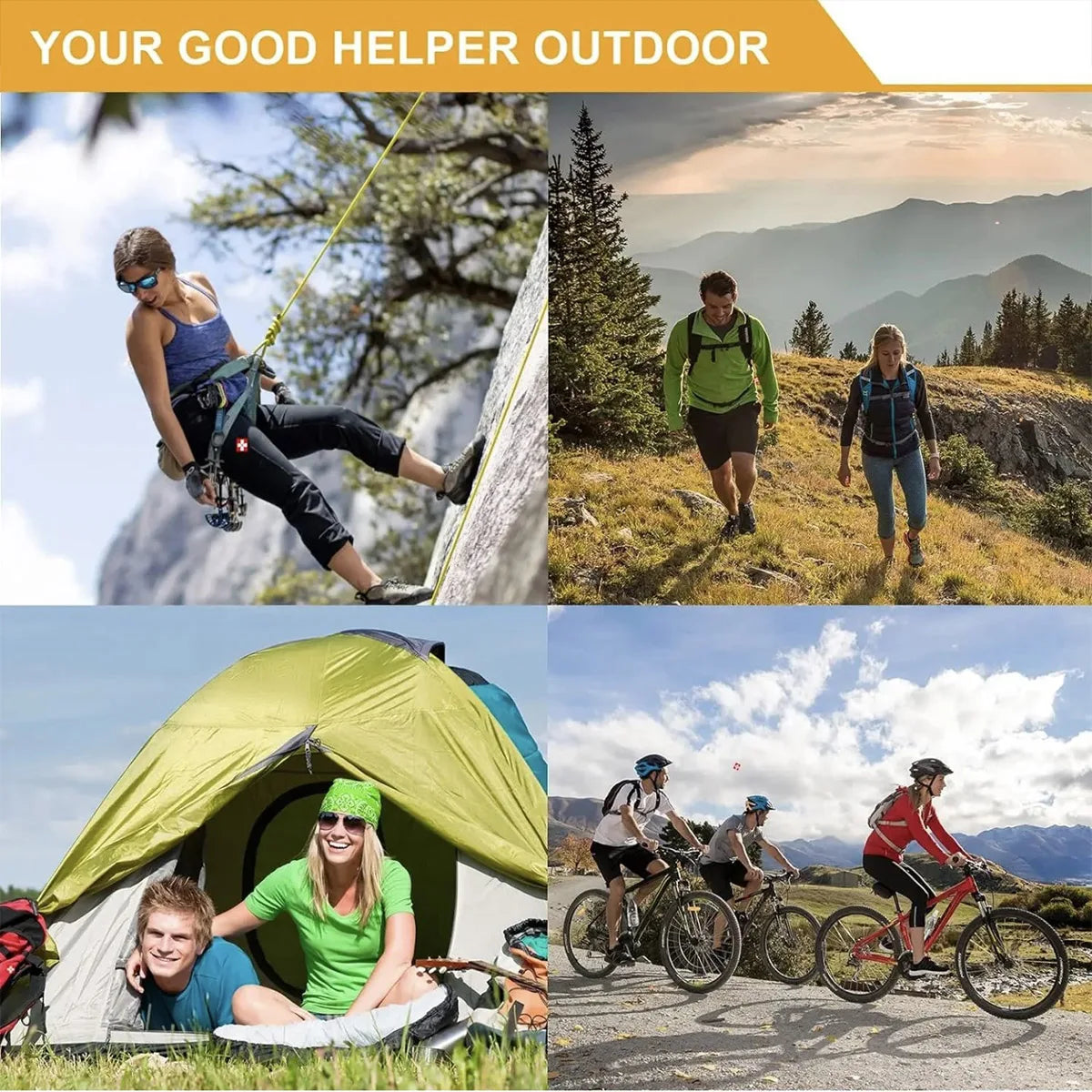 Outdoor Camping Emergency Survival Tool Set Multifunctional Self Defense First Aid Kit 142PCS