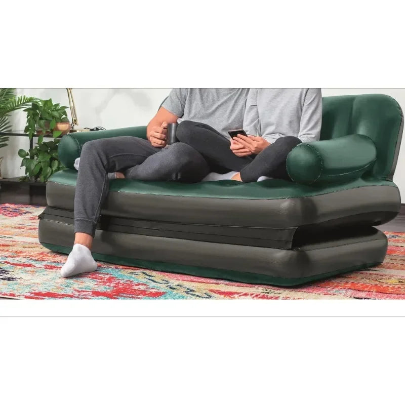 5-in-1 Inflatable Foldable Sofa for Home Dorms Camping
