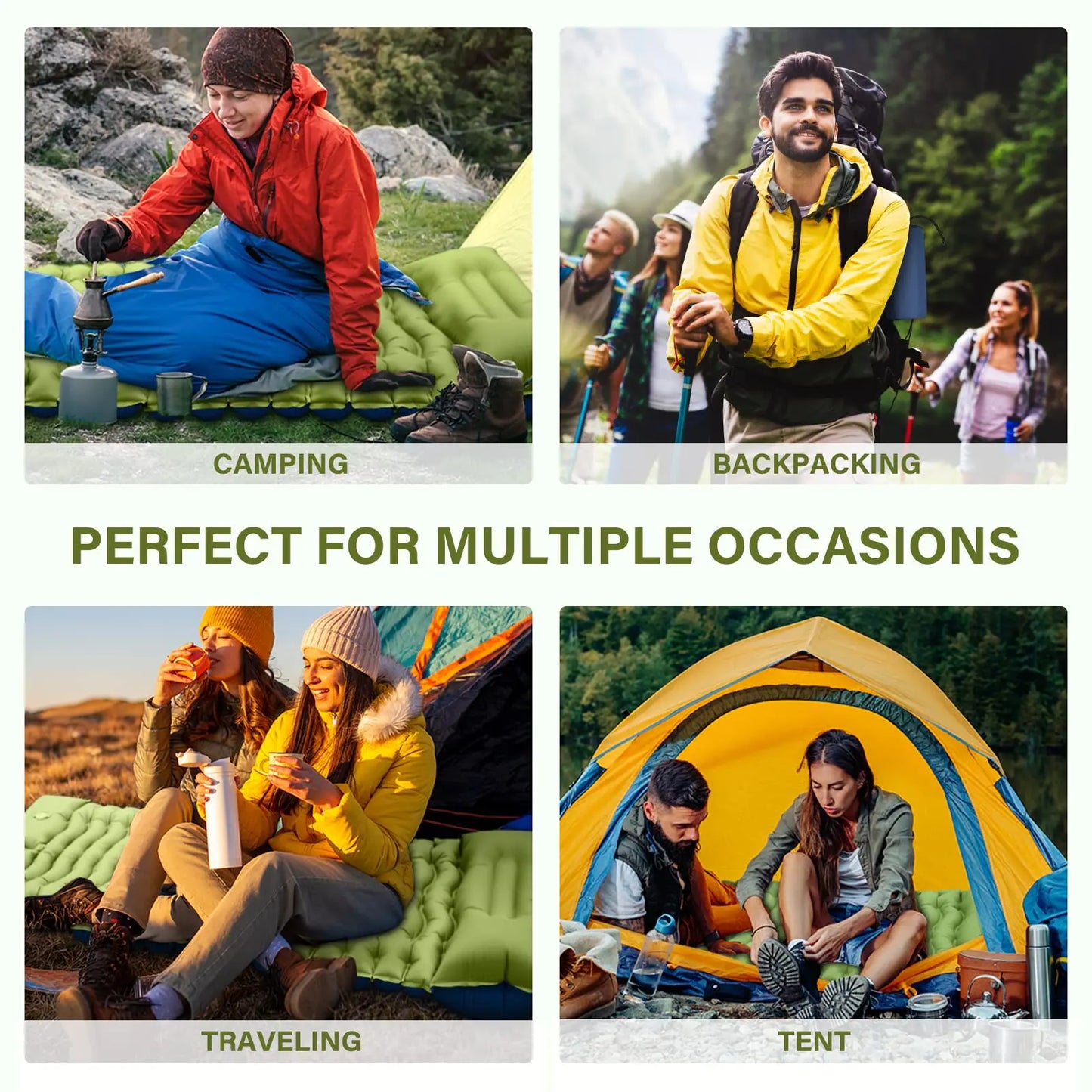 WESTTUNE Camping Sleeping Pad Ultralight Mat with Pillow