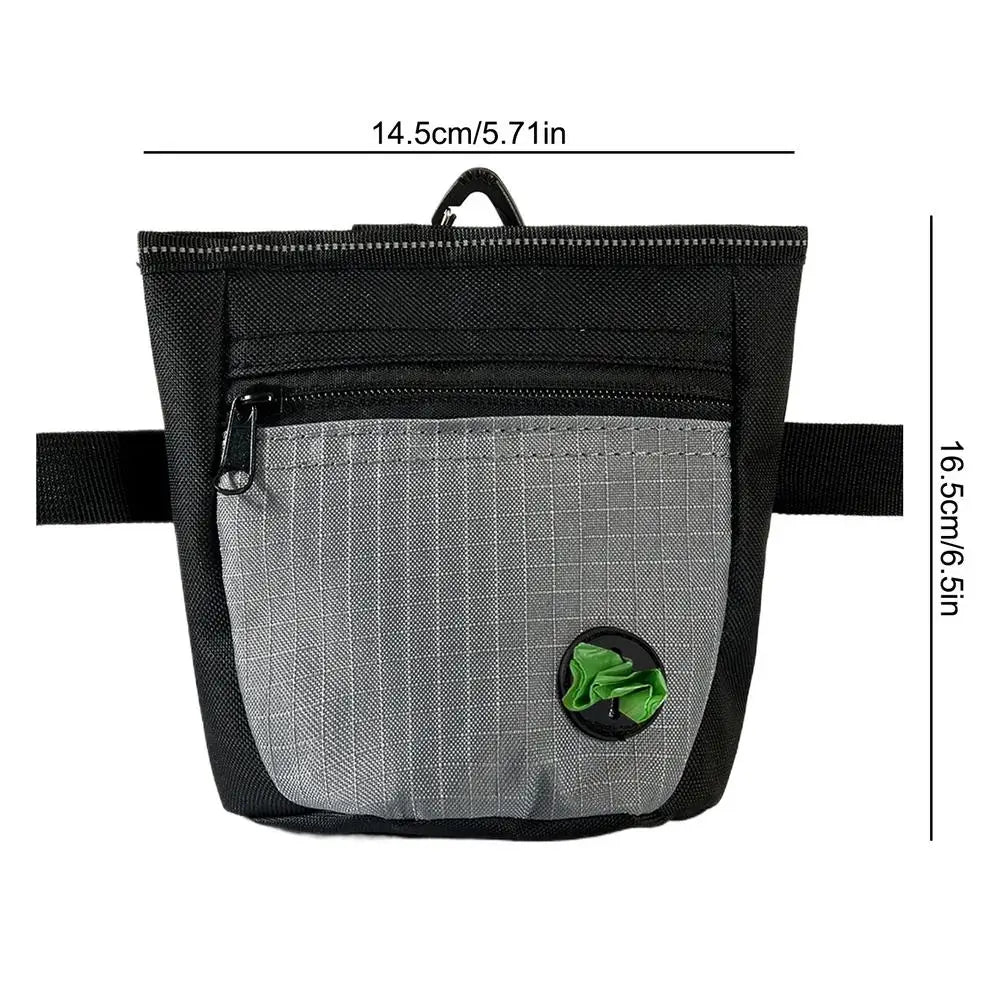 Dog Treat Pouch Magnetic Closure Puppy Training Waist Bag