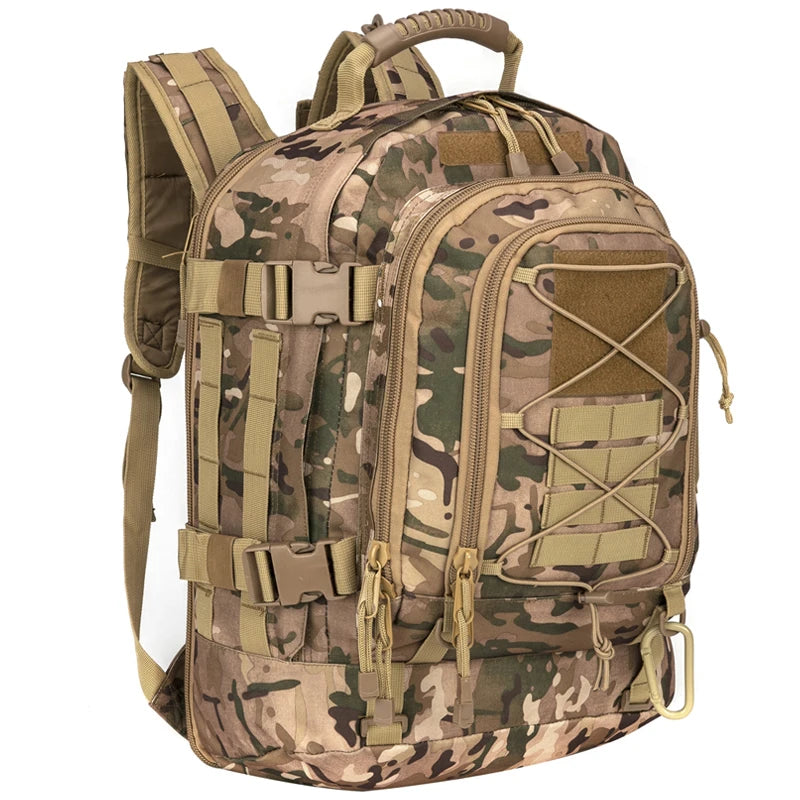 65L Outdoor Tactical Backpack Men's Hiking Bag Large Capacity