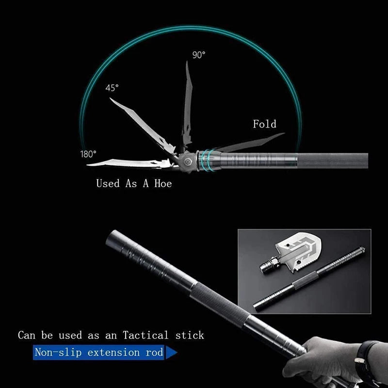 Outdoor Multi-Purpose Folding Shovel Garden Tools Camping Defense Security Tools
