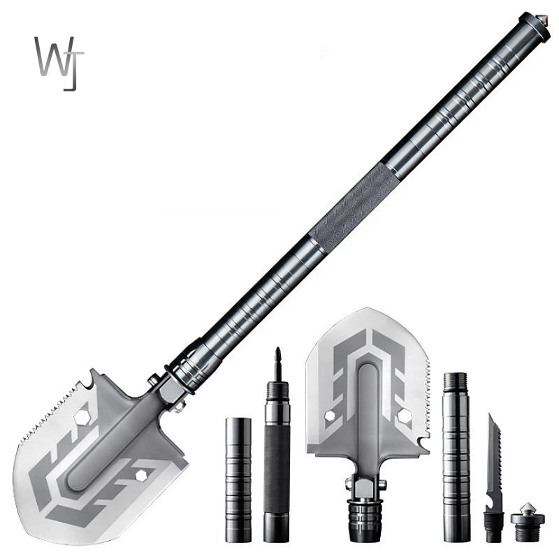 Outdoor Multi-Purpose Folding Shovel Garden Tools Camping Defense Security Tools