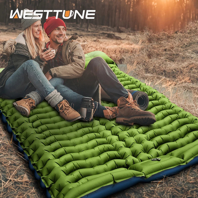 WESTTUNE Inflatable Mattress 4 Inch Thick for 2 Person