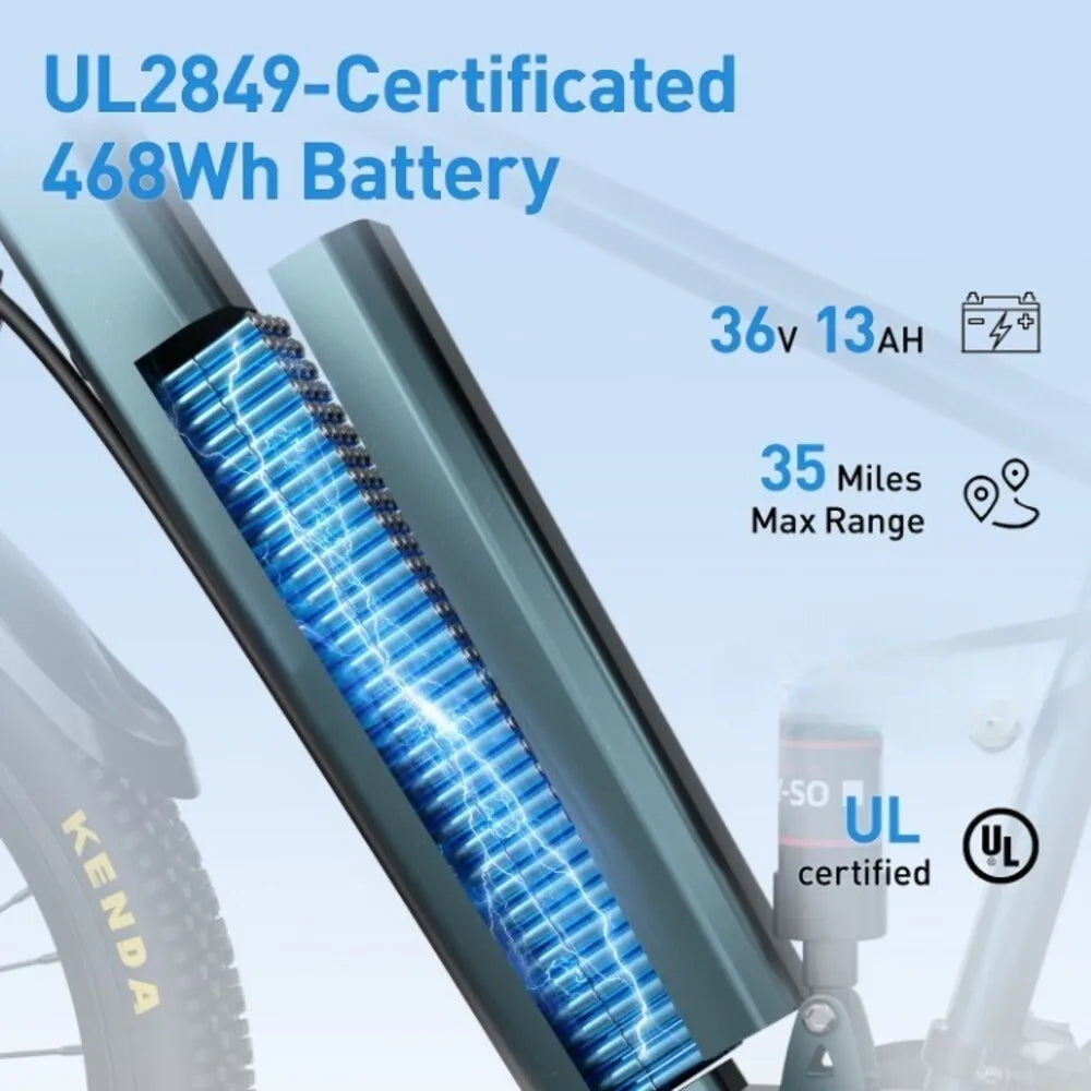 Adults Electric Bicycle 26 Inch 24 Inch Electric Mountain Bike with 36V Battery Peak 500W Motor 21 Speed Ebike