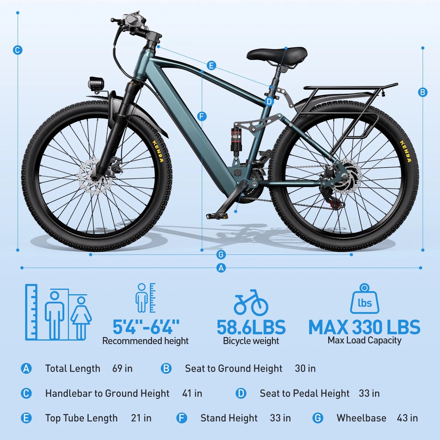 Adults Electric Bicycle 26 Inch 24 Inch Electric Mountain Bike with 36V Battery Peak 500W Motor 21 Speed Ebike