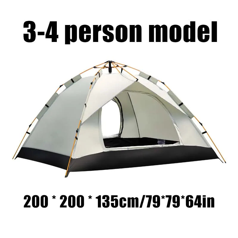 Automatic Quick-Opening Tent Outdoor Self-Driving Travel Camping Tent Rainproof Sunshine-Proof Two Doors