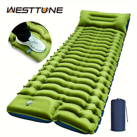 WESTTUNE Camping Sleeping Pad Ultralight Mat with Pillow