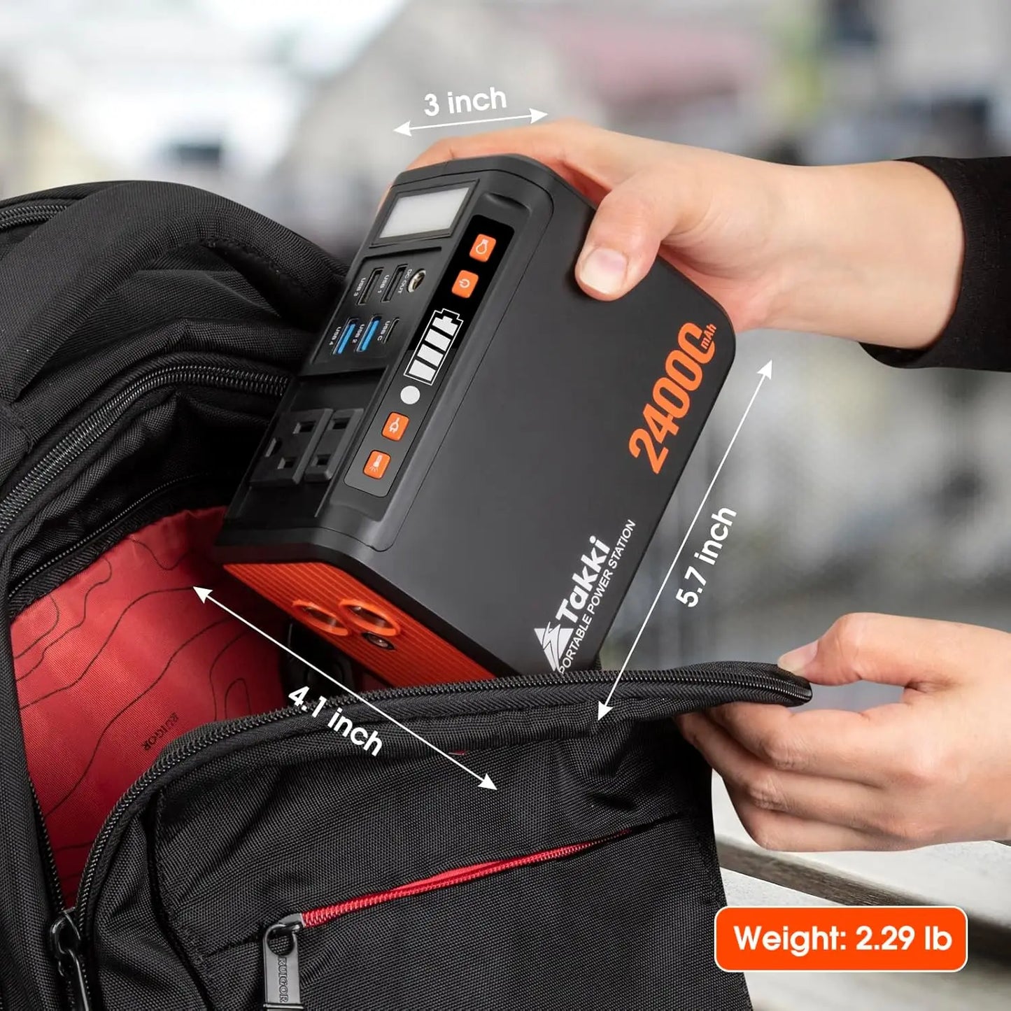 88.8Wh Portable Power Station 120W Peak Solar Generator For Camping Emergency