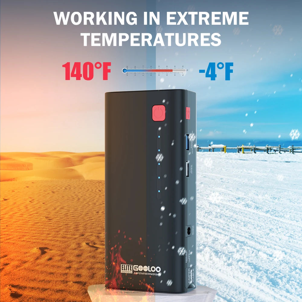 GOOLOO 12V Car Jump Starter Power Bank 2000A 48.84Wh