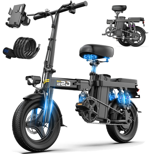 Foldable Electric Bike For Adults 750W 20MPH 35 Mile Range