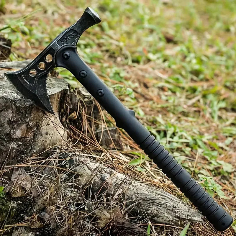 1 Portable Multifunctional Survival Axe with Hammerhead and Pointed Design High Toughness Handle