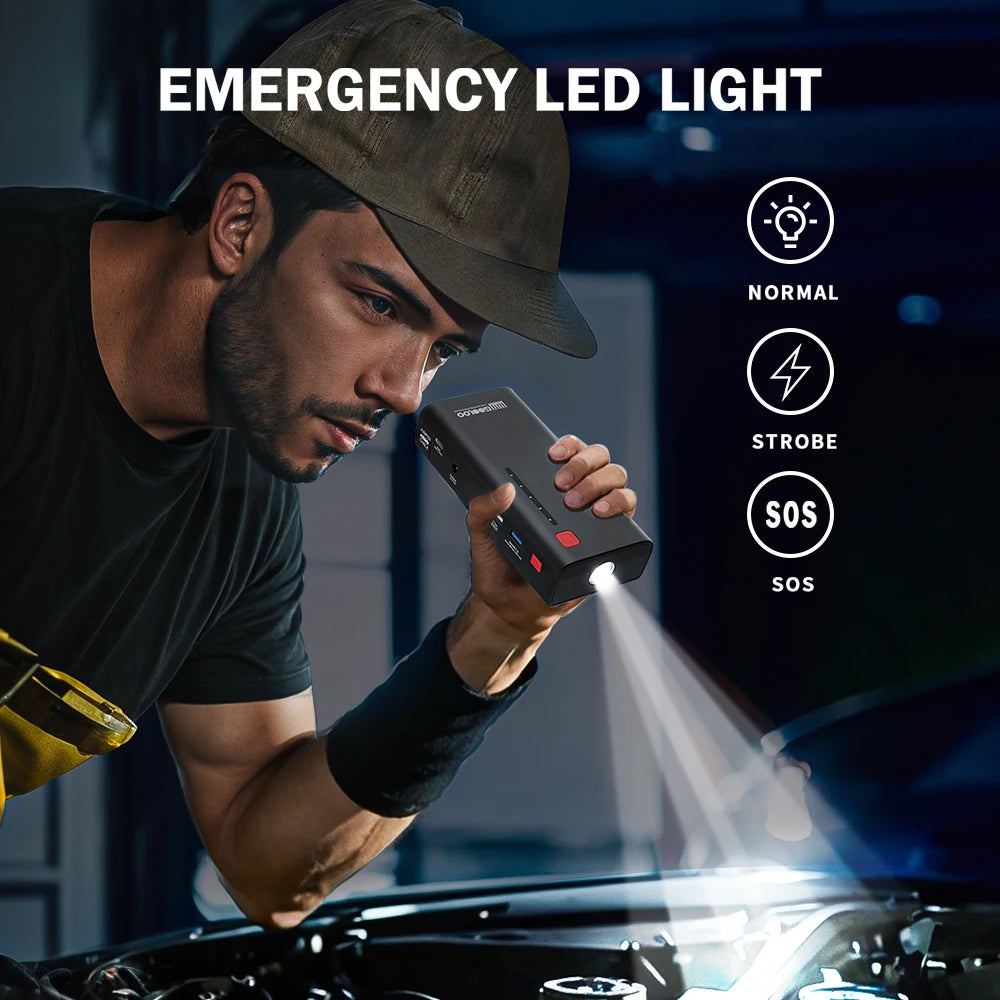 GOOLOO 12V Car Jump Starter Power Bank 2000A 48.84Wh