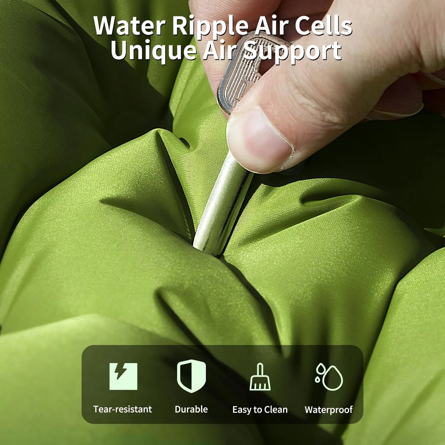 WESTTUNE Inflatable Mattress 4 Inch Thick for 2 Person