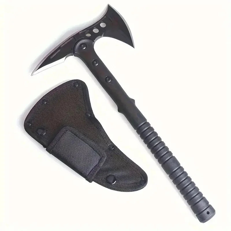 1 Portable Multifunctional Survival Axe with Hammerhead and Pointed Design High Toughness Handle