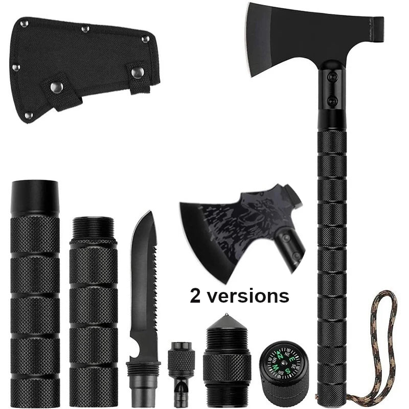 Foldable Tactical Axe Multi Tool Kit Emergency Gear Portable Tomahawk Survival Axe Outdoor Camping Hatchet